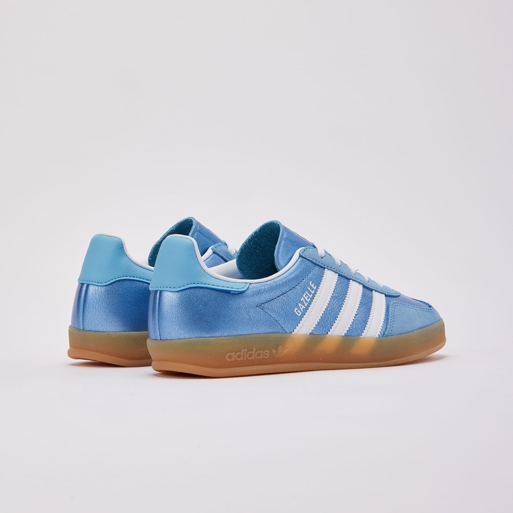 adidas Originals [10] Women’s Gazelle Sneakers Metallic Sky Blue JS1407